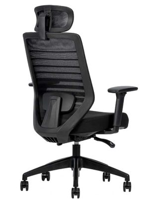 TECHNOCHAIRS DELTA Ejecutiva Respaldo Alto Negra
