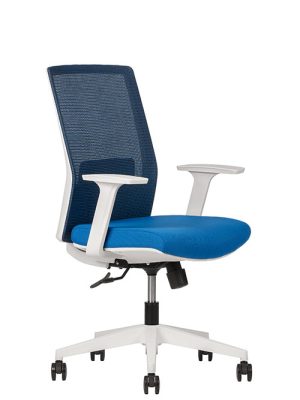 TECHNOCHAIRS Artic White Respaldo Bajo