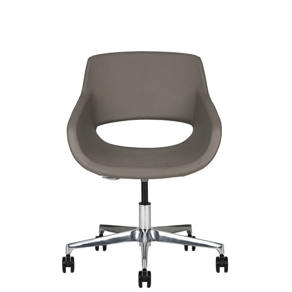 bratti | Sillón Flok Base Rodajas,Tapizado en Tela