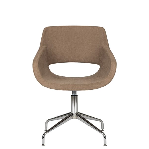 bratti | Sillón Flok Base Fija, Tapizado en Tela