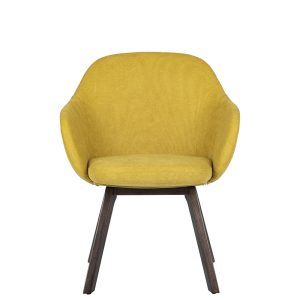 bratti | Sillón Kimbra Base Madera, Tapizado en Tela