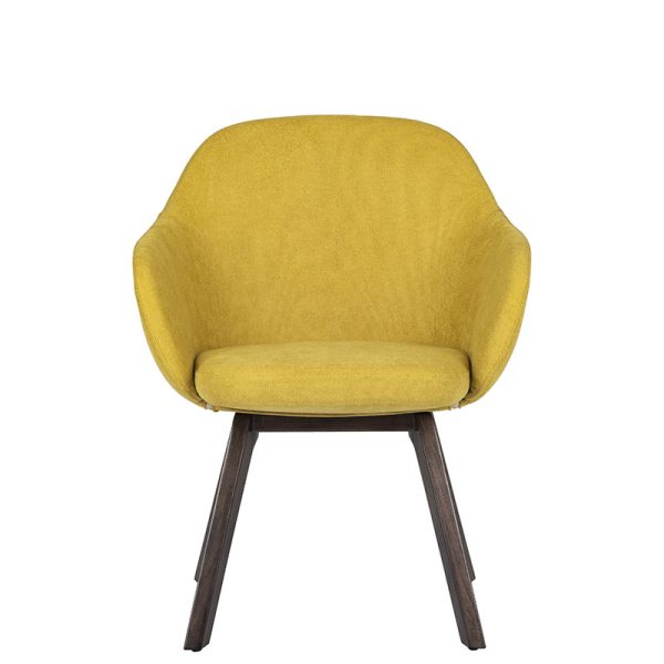 bratti | Sillón Kimbra Base Madera, Tapizado en Tela