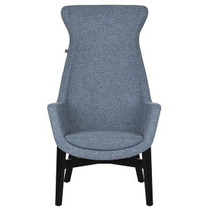 bratti | Sillón Kinzika L Base Madera, Tapizado en Tela