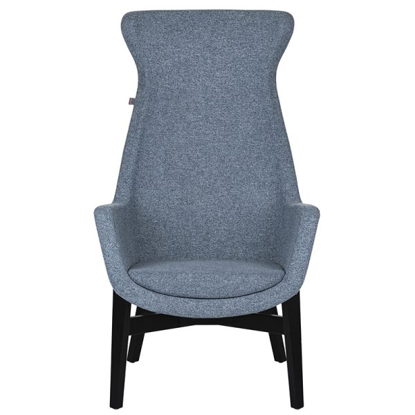 bratti | Sillón Kinzika L Base Madera, Tapizado en Tela