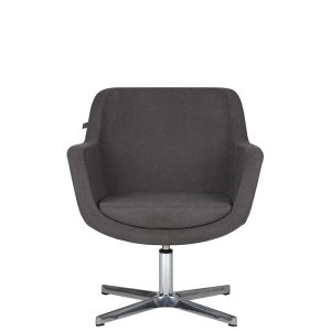 bratti | Sillón Kinzika S Base cruz, tapizado en Tela