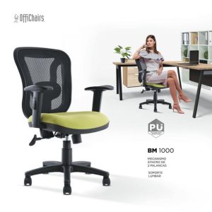 OffiChairs | Sillón Ejecutivo BM 1000 Negro