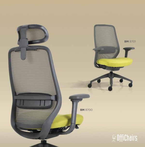 OffiChairs | Sillón Ejecutivo BM 8701 Gris | Norma Oficial 037 - Image 2