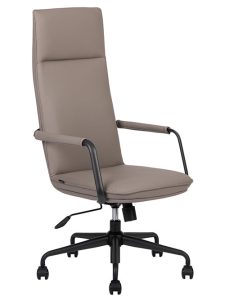 TECHNO Silla Ejecutiva Bond Respaldo Alto Negro y Taupe