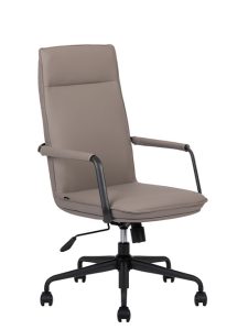 TECHNO Silla Ejecutiva Bond Respaldo Bajo Negro y Taupe